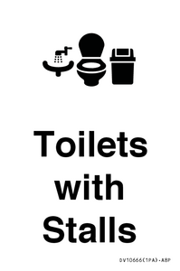 Toilets: Stalls and Wash Basin with Sanitary Bin